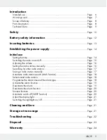 Preview for 4 page of Silvercrest 273366 Operation And Safety Notes