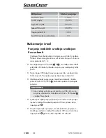 Preview for 23 page of Silvercrest 273784 Operating Instructions And Safety Instructions