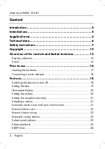 Preview for 4 page of Silvercrest 274010 User Manual And Service Information