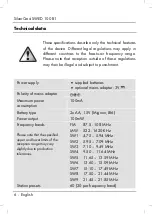 Предварительный просмотр 8 страницы Silvercrest 274010 User Manual And Service Information