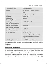 Preview for 39 page of Silvercrest 274010 User Manual And Service Information