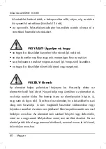 Preview for 42 page of Silvercrest 274010 User Manual And Service Information