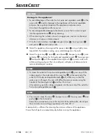 Preview for 20 page of Silvercrest 274471 Operating Instructions Manual