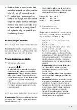 Предварительный просмотр 25 страницы Silvercrest 275109 Operation And Safety Notes