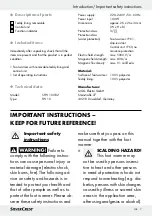 Preview for 7 page of Silvercrest 275418 Operating Instructions  And Safety Advice