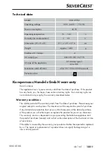 Предварительный просмотр 136 страницы Silvercrest 275423 Operating Instructions Manual