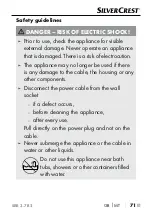 Preview for 75 page of Silvercrest 275652 Operating Instructions Manual