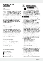 Предварительный просмотр 5 страницы Silvercrest 275736 Operation And Safety Notes