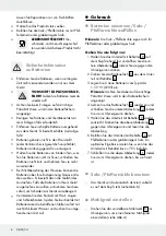 Предварительный просмотр 6 страницы Silvercrest 275736 Operation And Safety Notes