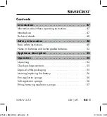 Preview for 48 page of Silvercrest 275914 Operating Instructions Manual