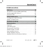 Preview for 70 page of Silvercrest 275914 Operating Instructions Manual