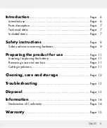 Предварительный просмотр 7 страницы Silvercrest 276646 Operation And Safety Notes Translation Of Original Operating Instructions