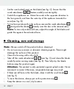 Предварительный просмотр 14 страницы Silvercrest 276646 Operation And Safety Notes Translation Of Original Operating Instructions