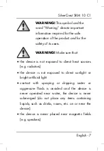 Preview for 9 page of Silvercrest 276756 Operating Instructions And Safety Instructions