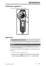 Предварительный просмотр 10 страницы Silvercrest 276998 Operating Instructions Manual