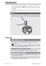 Предварительный просмотр 11 страницы Silvercrest 276998 Operating Instructions Manual