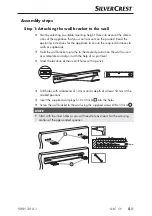 Предварительный просмотр 7 страницы Silvercrest 277031 Assembly Instructions Manual