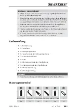 Предварительный просмотр 25 страницы Silvercrest 277031 Assembly Instructions Manual