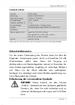 Preview for 7 page of Silvercrest 277065 Operating Instructions And Safety Instructions