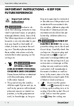 Предварительный просмотр 8 страницы Silvercrest 277701 Operation And Safety Notes