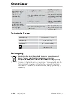 Предварительный просмотр 61 страницы Silvercrest 277727 Operating Instructions Manual