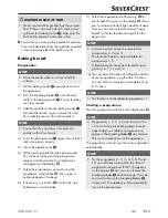 Preview for 14 page of Silvercrest 278855 Operating Instructions Manual