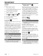 Preview for 53 page of Silvercrest 278855 Operating Instructions Manual