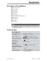 Предварительный просмотр 6 страницы Silvercrest 279206 Operating Instructions Manual