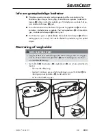 Предварительный просмотр 24 страницы Silvercrest 279206 Operating Instructions Manual