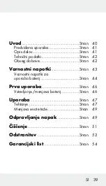 Предварительный просмотр 38 страницы Silvercrest 279279 Operation And Safety Notes