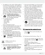 Preview for 12 page of Silvercrest 279302 Operation And Safety Notes