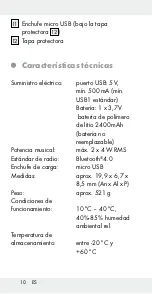 Preview for 10 page of Silvercrest 279324 Operation And Safety Notes