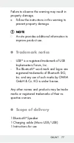 Preview for 77 page of Silvercrest 279324 Operation And Safety Notes