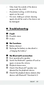 Preview for 89 page of Silvercrest 279324 Operation And Safety Notes