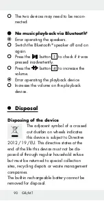 Preview for 90 page of Silvercrest 279324 Operation And Safety Notes