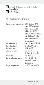 Preview for 99 page of Silvercrest 279324 Operation And Safety Notes