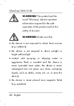 Предварительный просмотр 42 страницы Silvercrest 279502 Operating Instructions And Safety Instructions