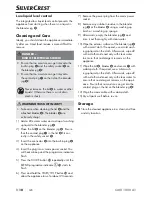 Preview for 13 page of Silvercrest 279508 Operating Instructions Manual