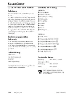 Preview for 47 page of Silvercrest 279508 Operating Instructions Manual