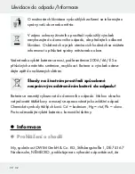 Preview for 72 page of Silvercrest 280620 Assembly, Operating And Safety Instructions