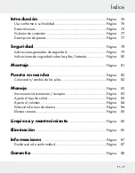 Preview for 75 page of Silvercrest 280620 Assembly, Operating And Safety Instructions