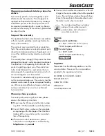 Предварительный просмотр 17 страницы Silvercrest 281064 Operating Instructions Manual