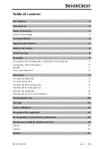 Предварительный просмотр 5 страницы Silvercrest 282016 Operating Instructions Manual