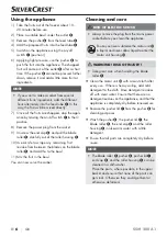 Preview for 9 page of Silvercrest 282301 Operating Instructions Manual