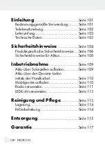 Preview for 100 page of Silvercrest 282352 Operation And Safety Notes