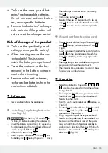 Preview for 15 page of Silvercrest 282435 Operation And Safety Notes