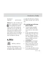 Preview for 8 page of Silvercrest 284705 Operation And Safety Notes