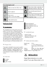 Preview for 13 page of Silvercrest 284931 Operation And Safety Notes