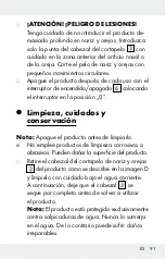 Предварительный просмотр 91 страницы Silvercrest 284933 Operation And Safety Notes Translation Of The Original Instructions