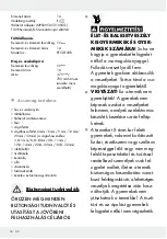 Предварительный просмотр 18 страницы Silvercrest 284982 Operation And Safety Notes